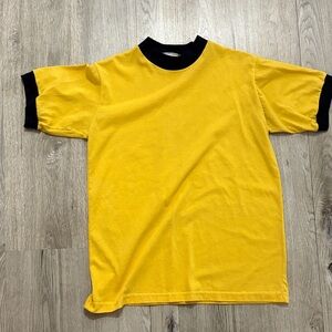 Yellow ringer tee